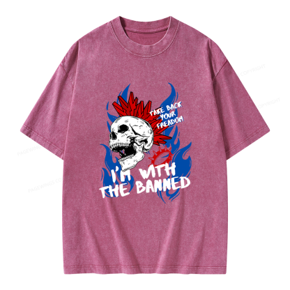 Pagewings Take Back Your Freadom Unisex Washed T-shirt