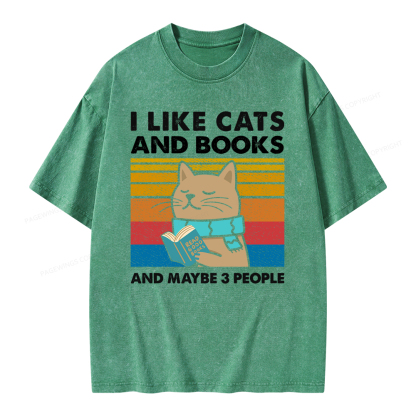 Pagewings Like Book And Maybe 3 People Unisex Washed T-shirt Unisex Washed T-shirt