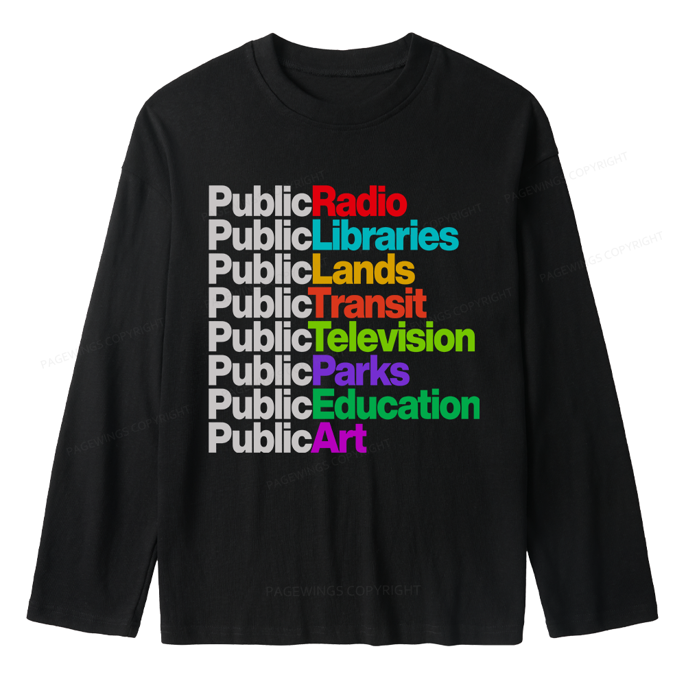 Pagewings Public Libraries Unisex Lightweight Long Sleeve T-Shirt