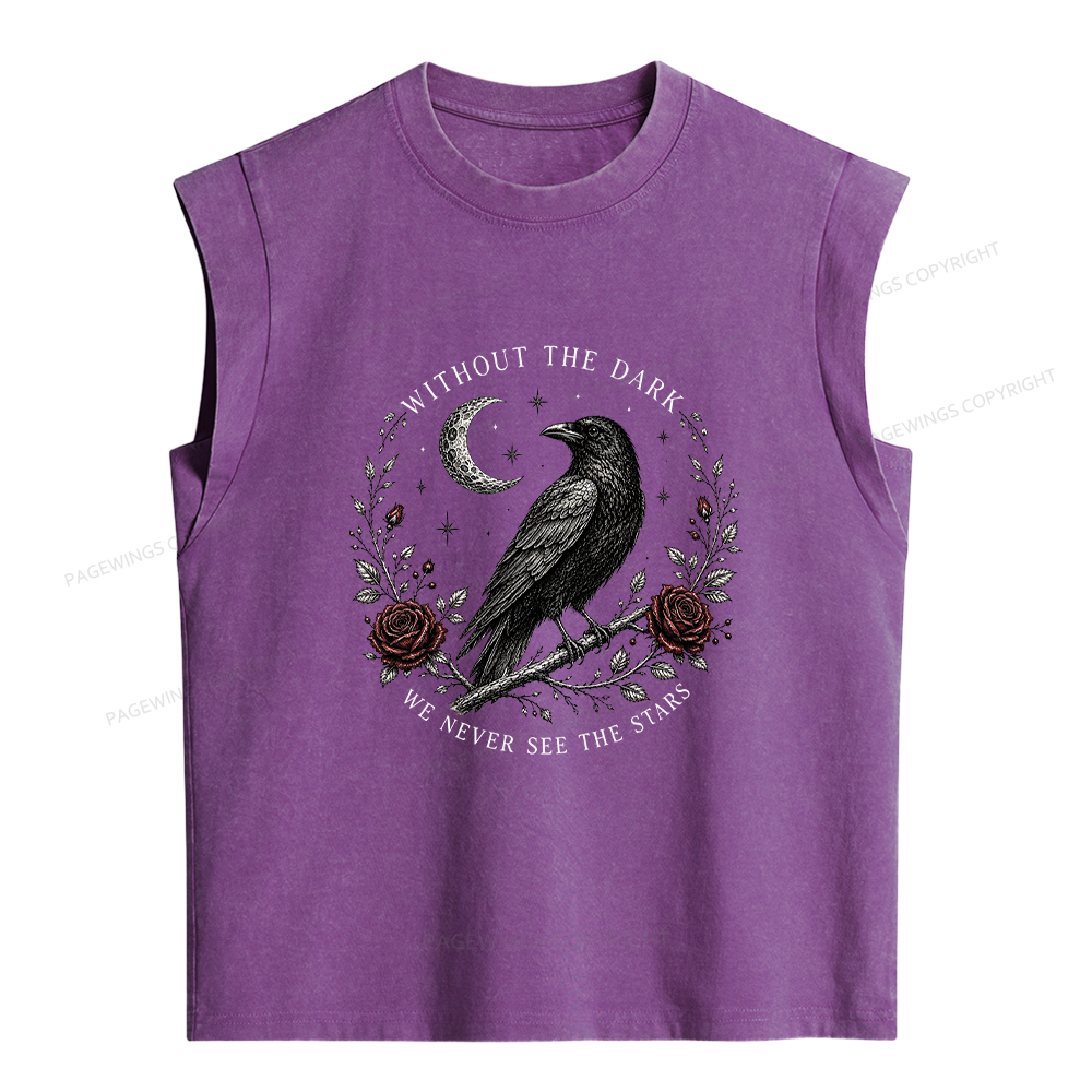 Pagewings Gothic Raven Women's Washed Tank Top