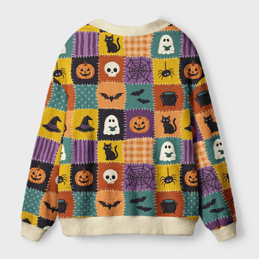 Pagewings Ghosts Love Reading Light Knit Unisex Cardigan Sweaters