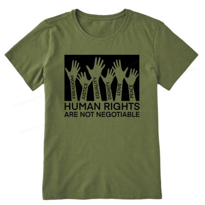 Pagewings Human Rights Are Not Negotiable Shirt Unisex Classic T-shirt