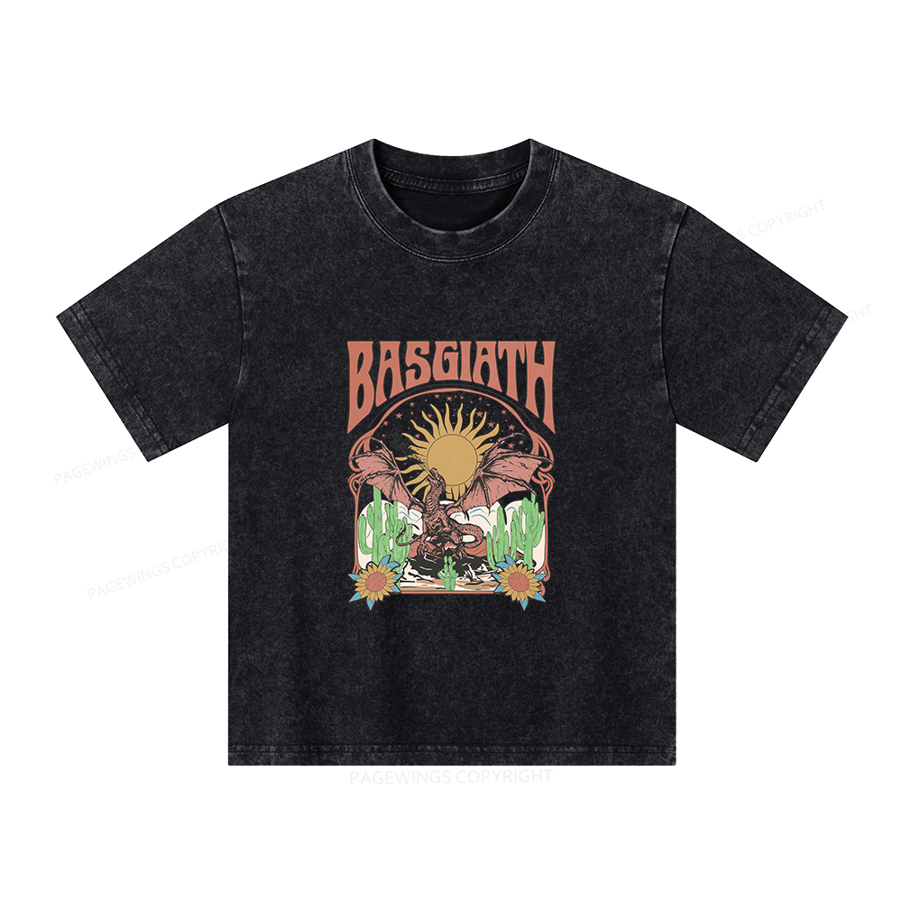 Pagewings Fantasy Team Dragon Rider Unisex Kids Washed T-shirt