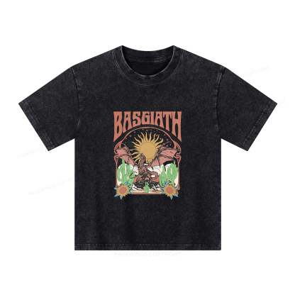 Pagewings Fantasy Team Dragon Rider Unisex Kids Washed T-shirt