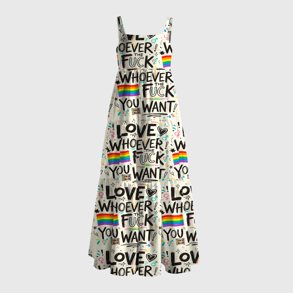 Pagewings Love Whoever the F*ck You Want Maxi Dress