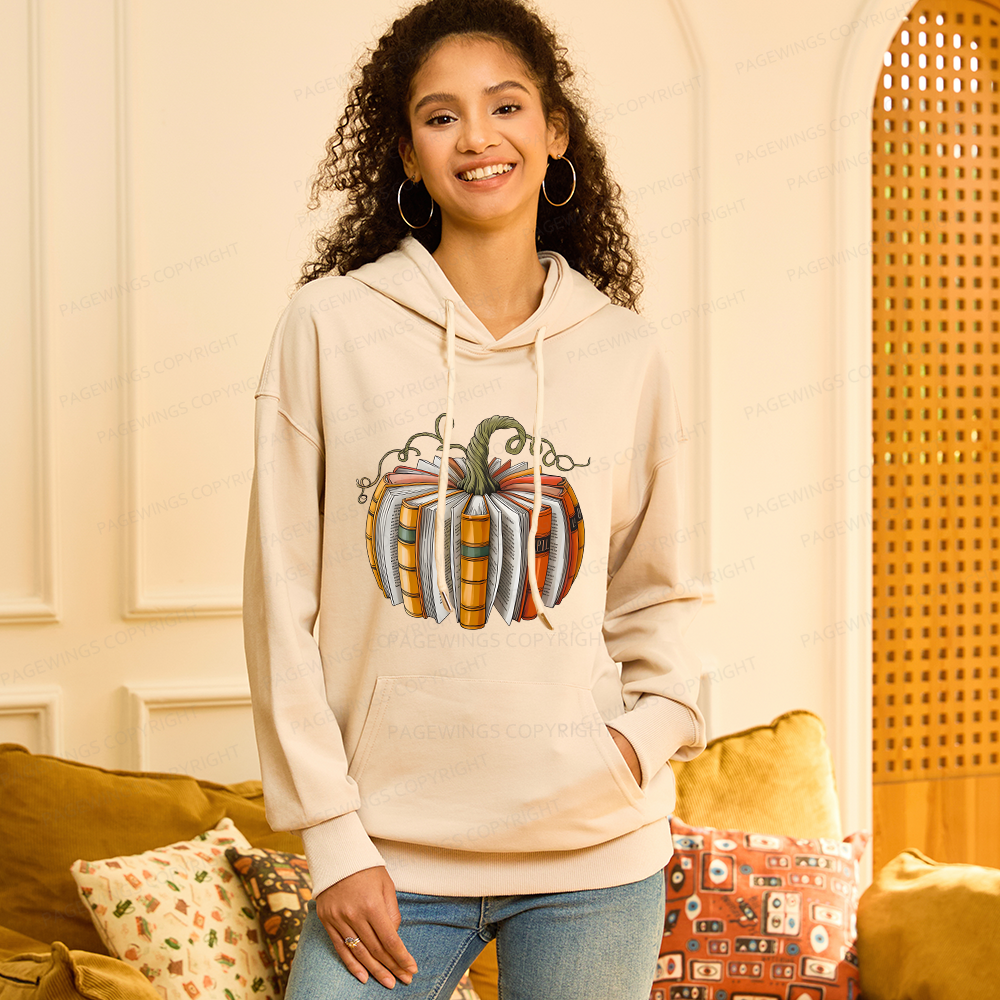 Pagewings Fall Book Pumpkin Unisex Classic Hoodie