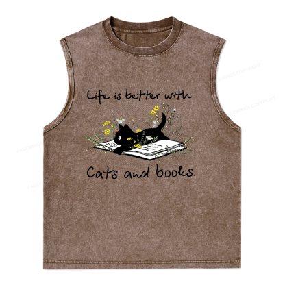 [Copy]Pagewings Public Library Sweatshirt Unisex Washed Tank Top