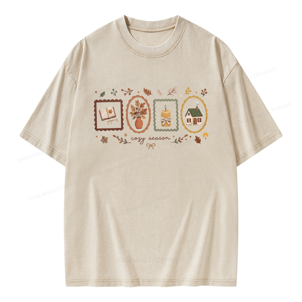 Pagewings Well Read Woman Unisex Washed T-shirt