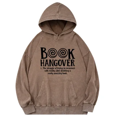 Pagewings Book Hangover Unisex Washed Hoodie