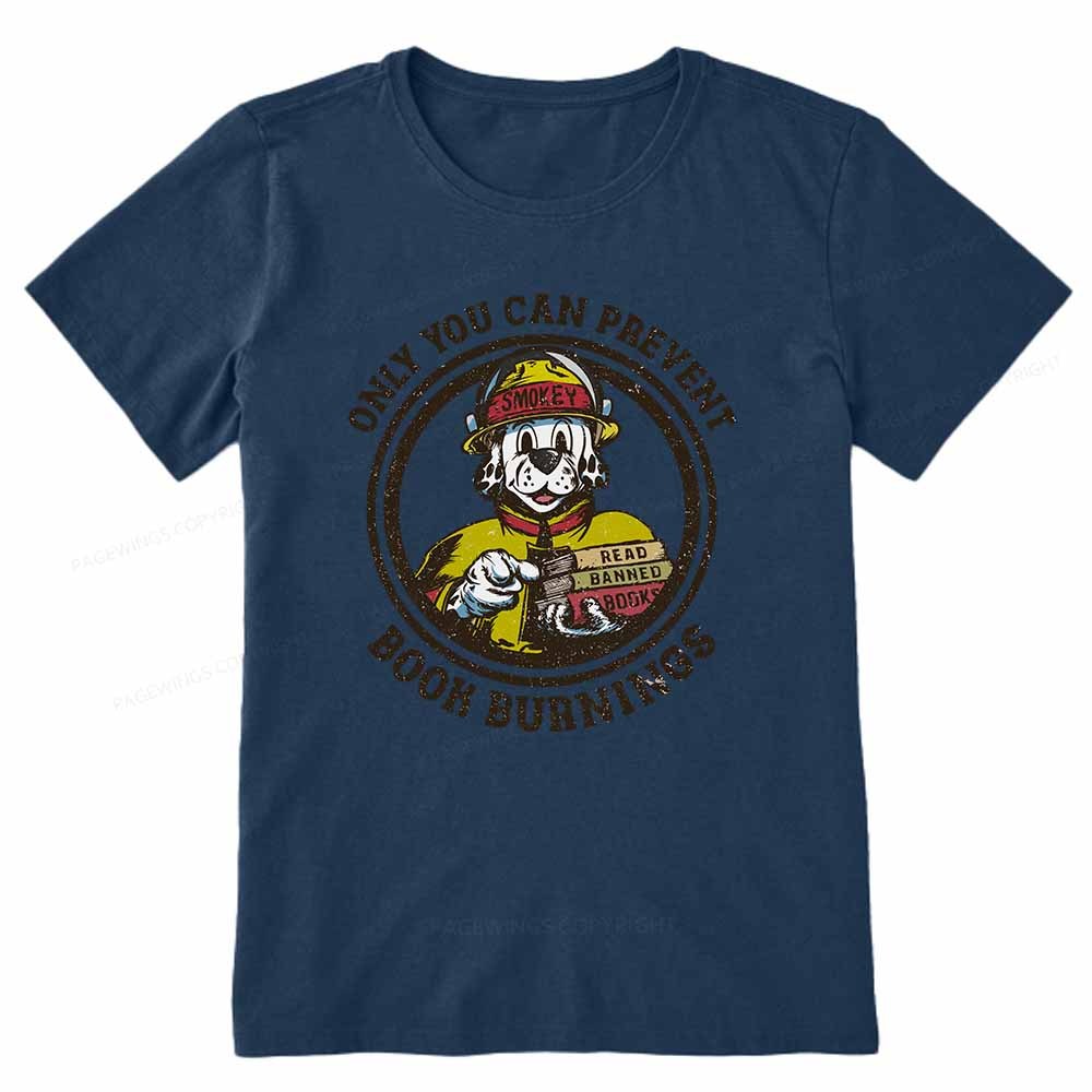 Pagewings Prevent Book Burnings Unisex Classic T-shirt