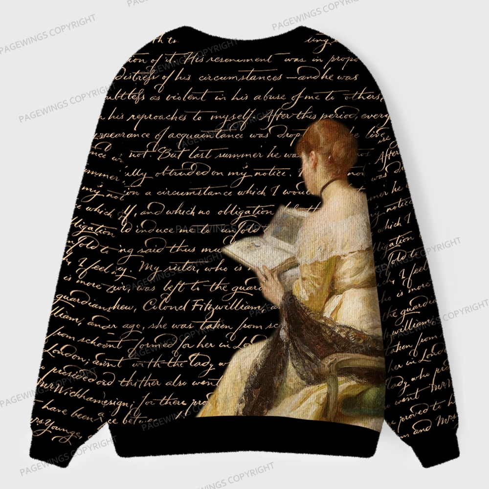 Pagewings Literature Unisex Ugly Cardigan Sweaters