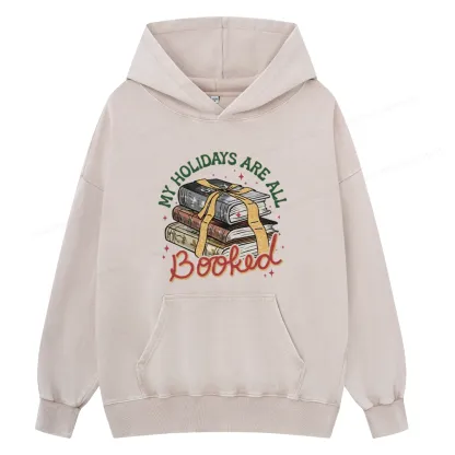 Pagewings My Holidays Are All Booked Unisex Washed Hoodie