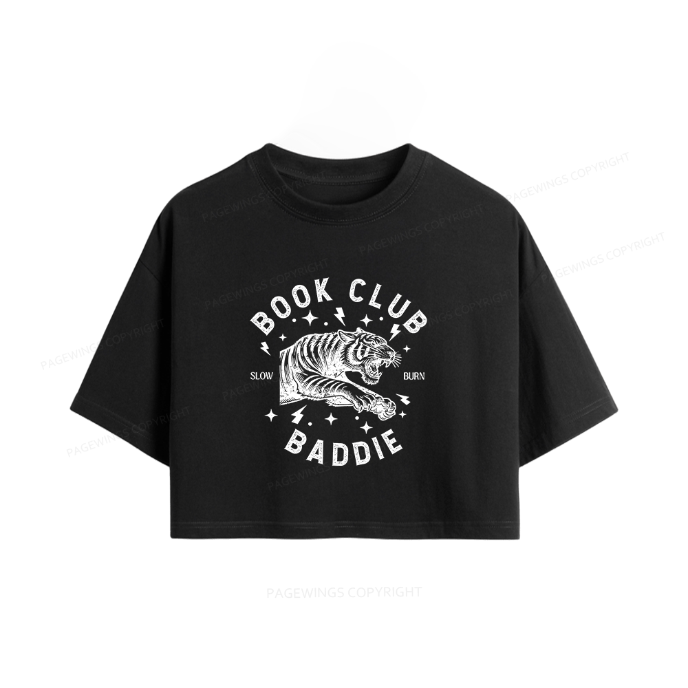 Pagewings Book Club Women Crop Tops