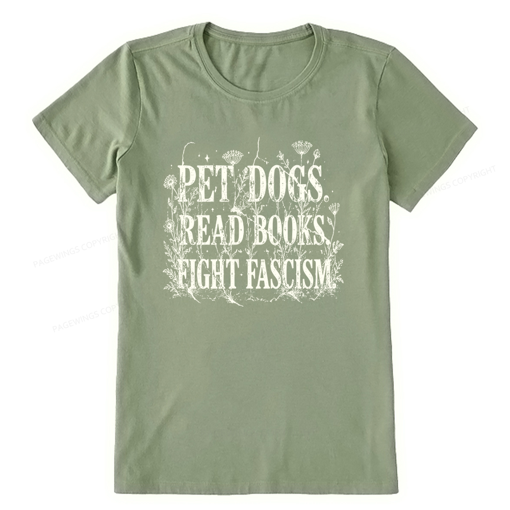 Pagewings Anti Fascism Book Lover Unisex Classic T-shirt