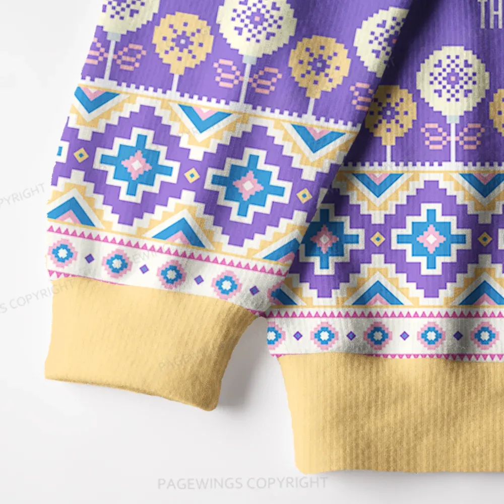 Pagewings Join The Midnight Readers Society Unisex Ugly Knit Sweatshirt