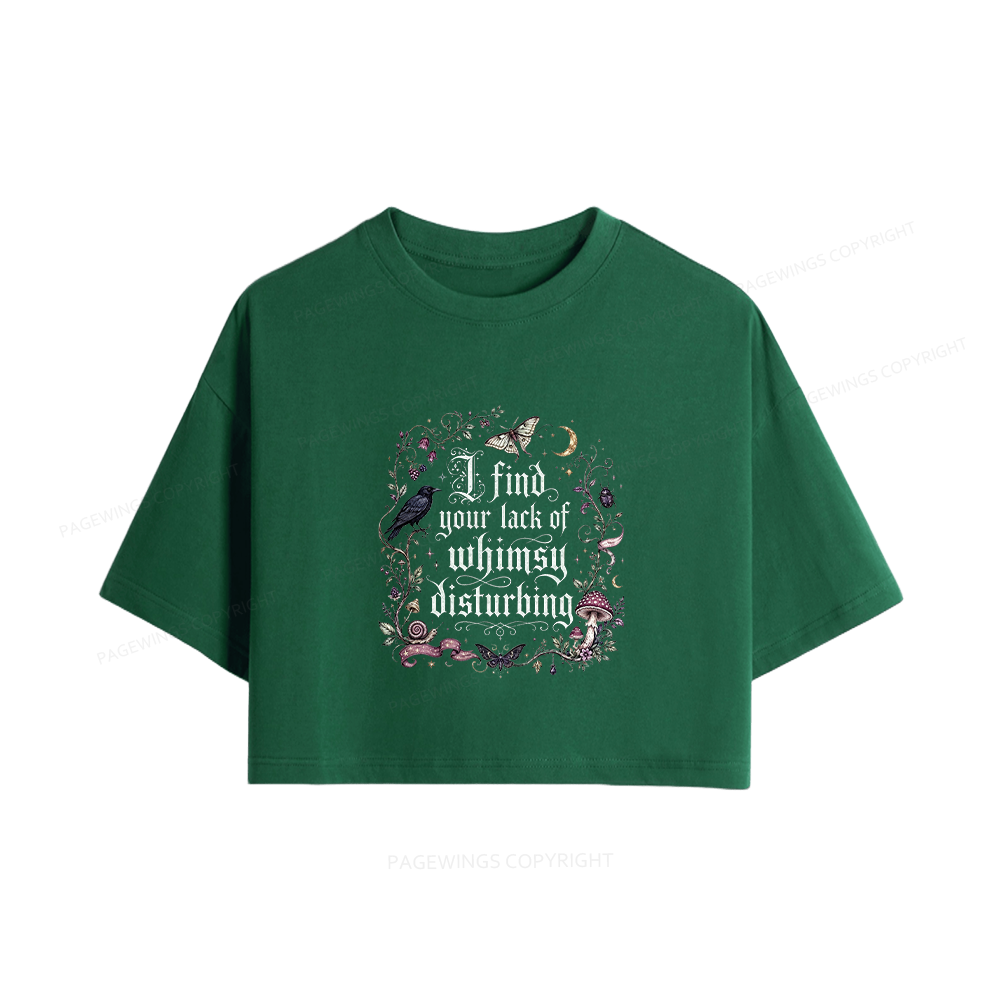 Pagewings Lack of Whimsy Women Crop Tops