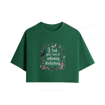 Pagewings Lack of Whimsy Women Crop Tops