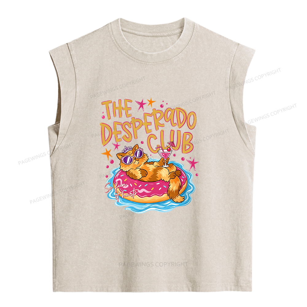 Pagewings Summer Bookish Women's Washed Tank Top