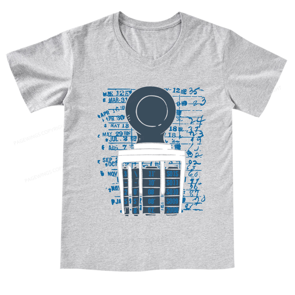 Pagewings Books Library V-neck T-shirt