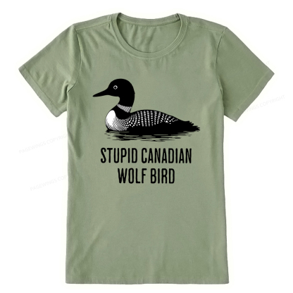 Pagewings Stupid Canadian Wolf Bird Unisex Classic T-shirt