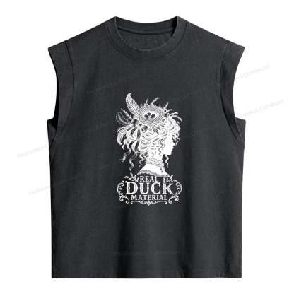 Pagewings Real Duck Material  Bookish Women's Washed Tank Top