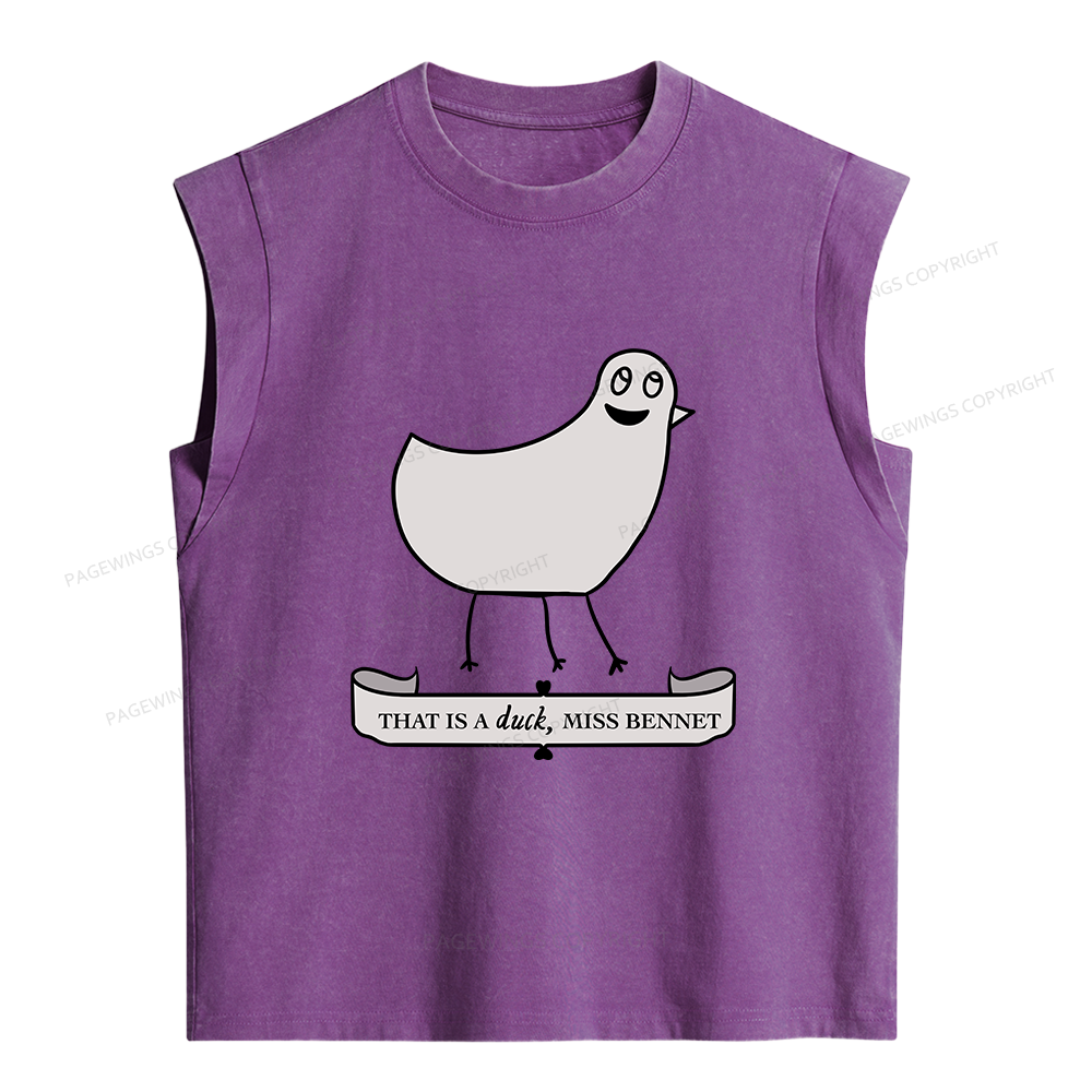 Pagewings That Is A Duck Women's Washed Tank Top