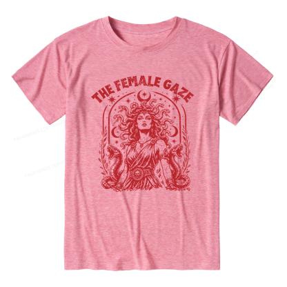Pagewings Vintage Medusa Feminist Unisex Heather T-Shirt