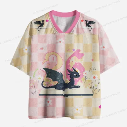 Pagewings Book Dragon Unisex Mesh Jersey