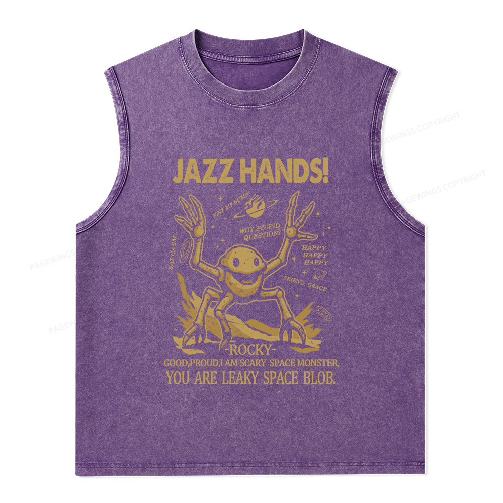 Pagewings You Sleep I Watch Unisex Washed Tank Top