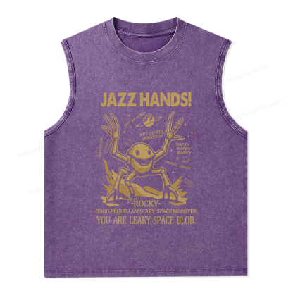 Pagewings You Sleep I Watch Unisex Washed Tank Top