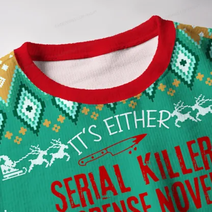 Pagewings We Either Sleigh Or Slay Unisex Ugly Knit Sweatshirt