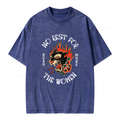 Pagewings No Rest for The Women Unisex Washed T-shirt