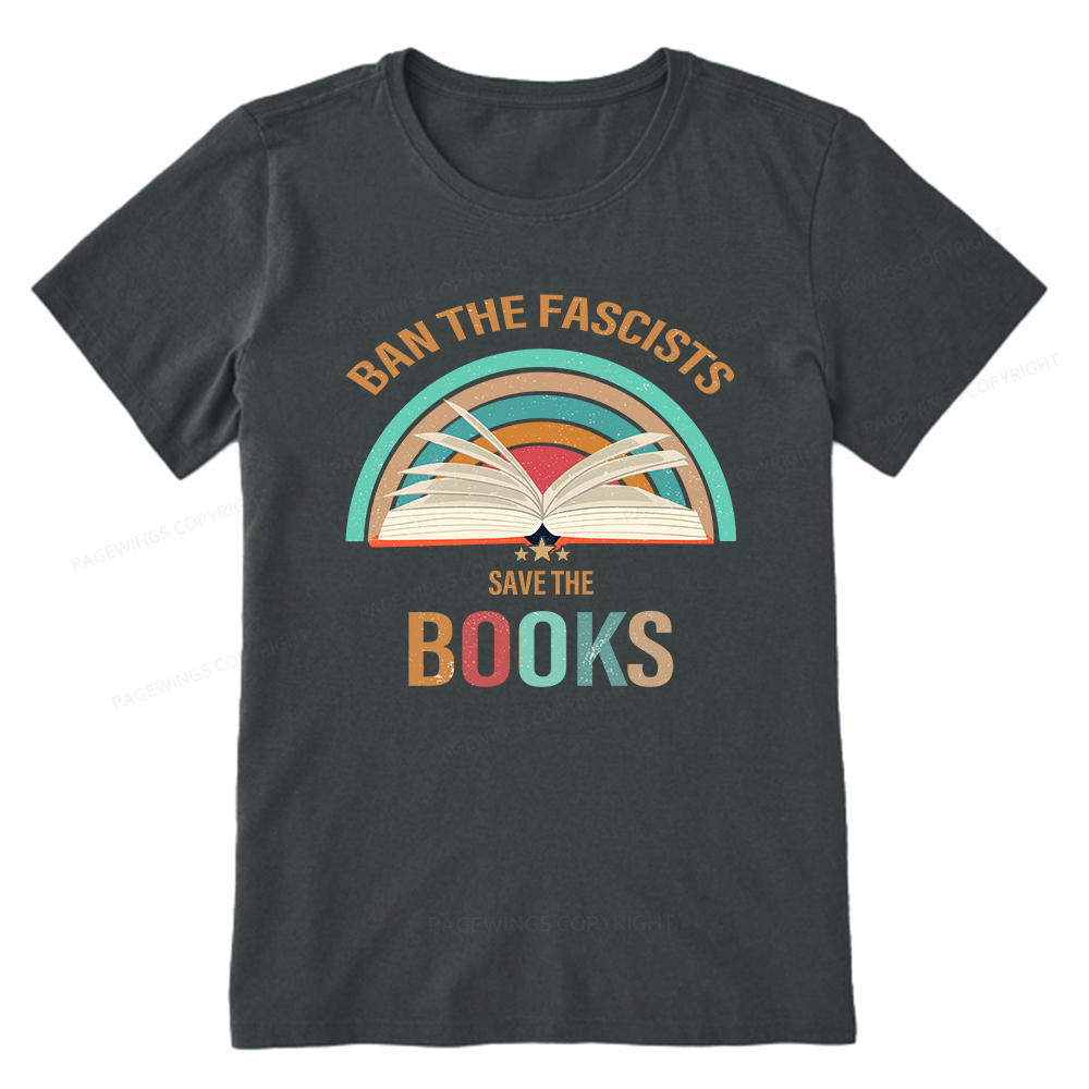 Pagewings Ban The Fascists Save The Books Unisex Classic T-shirt