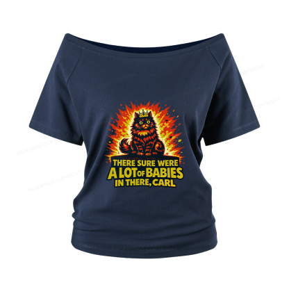Pagewings A Lot Of Babies In There Women Off Shoulder T-shirts