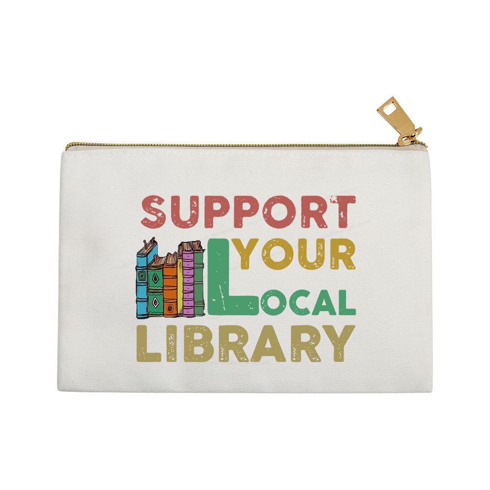 Pagewings Support Your Local Library Pouch