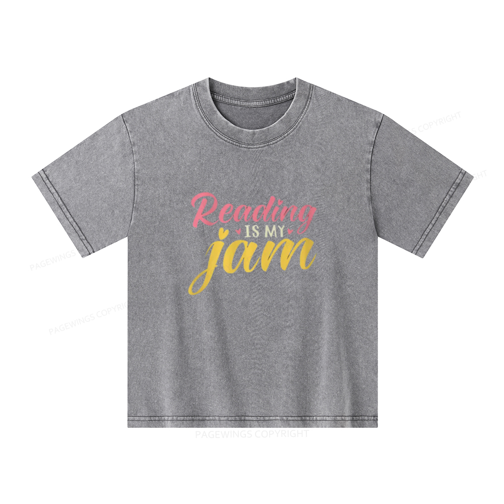 [Copy]Pagewings cool kids read books Unisex Kids Washed T-shirt