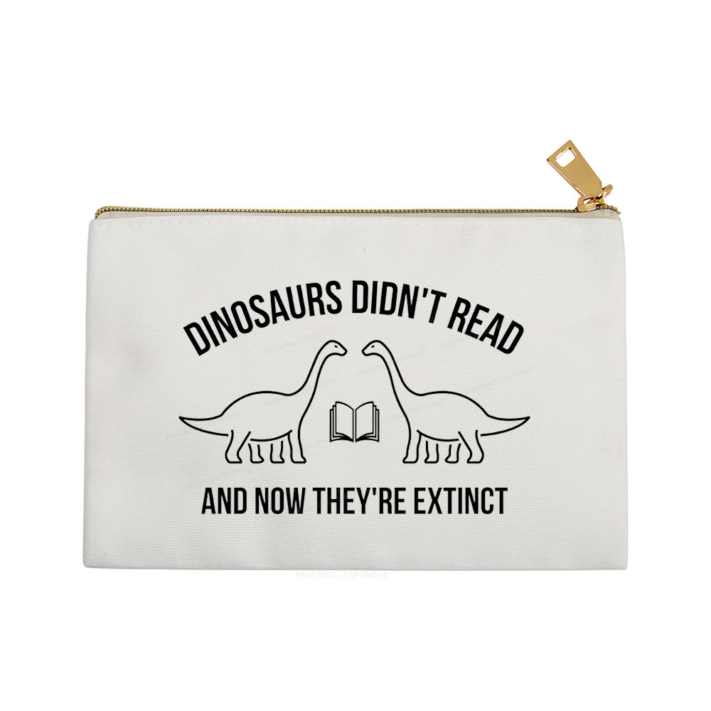 Pagewings Dinosaurs Didn't Read Pouch