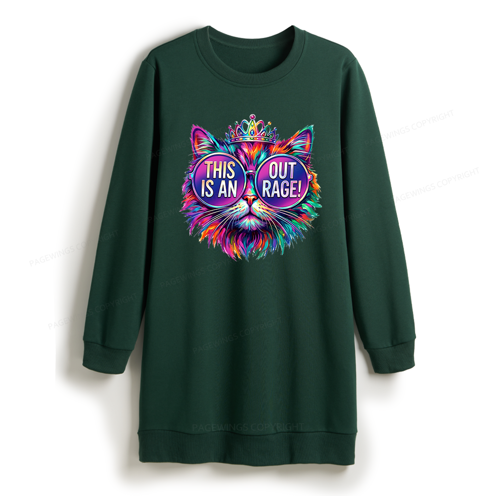 Pagewings Sci Fi Book Lover Sweatshirt Dress