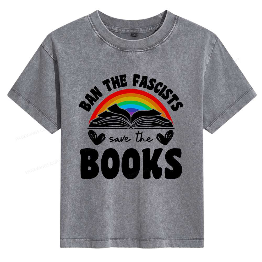 Pagewings Banned Books Women's Washed T-shirt