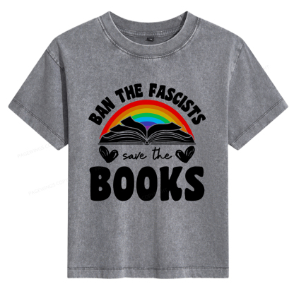 Pagewings Banned Books Women's Washed T-shirt