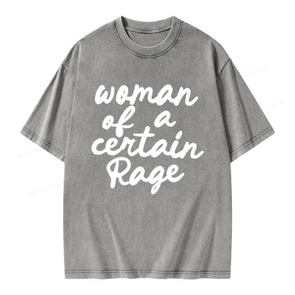 Pagewings Woman of a Certain Rage Unisex Washed T-shirt