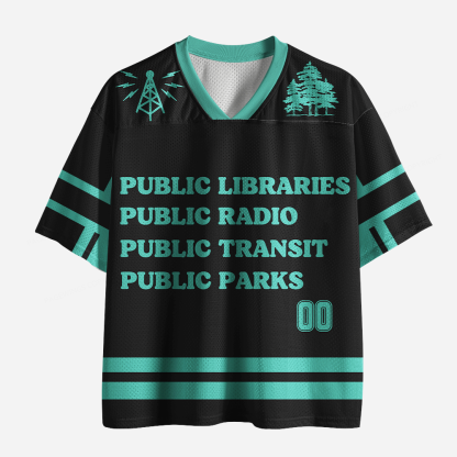 Pagewings Public Libraries Unisex Mesh Jersey