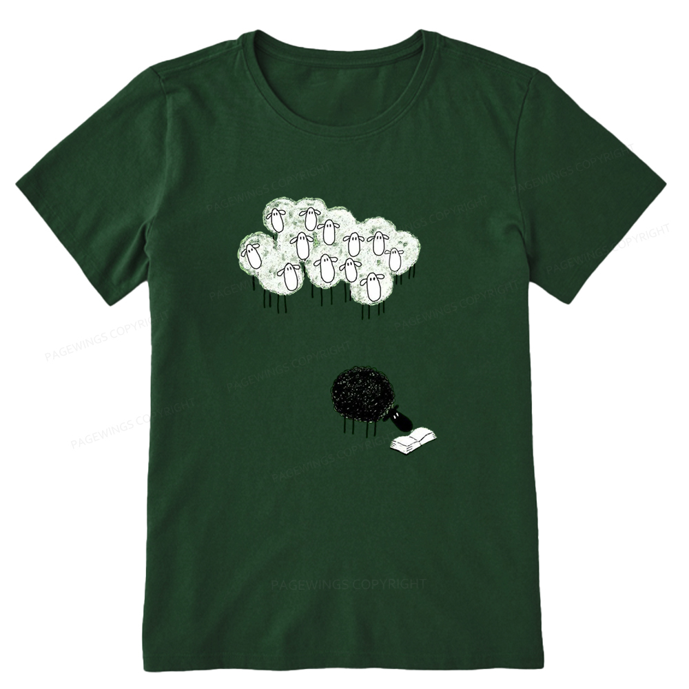Pagewings Reading Fluffy Flock Unisex Classic T-shirt