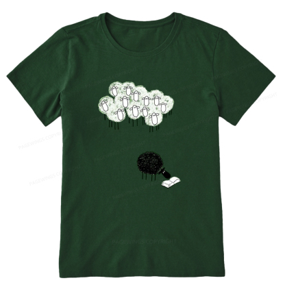 Pagewings Reading Fluffy Flock Unisex Classic T-shirt