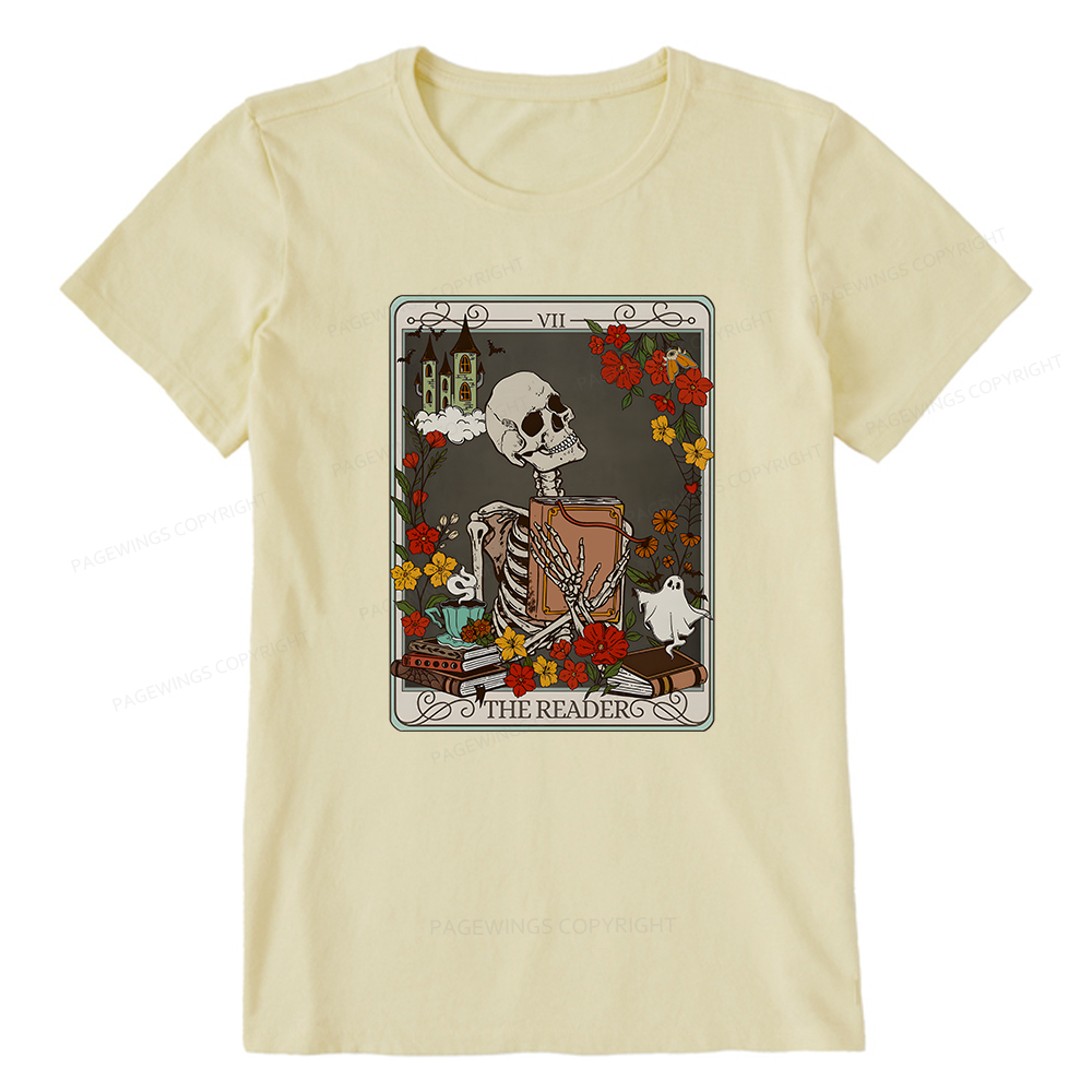 Pagewings The Reader Tarot Card TShirt, Bookish Shirt Unisex Classic T-shirt