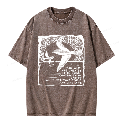 Pagewings I Support Are Public Libraries Unisex Washed T-shirt