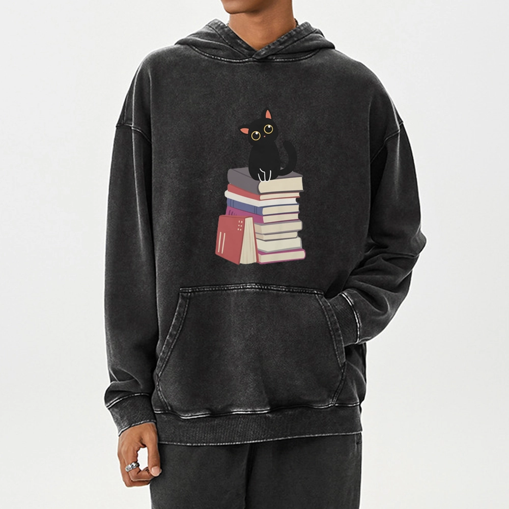 Pagewings It's A Good Day To Read Books Unisex Washed Hoodie