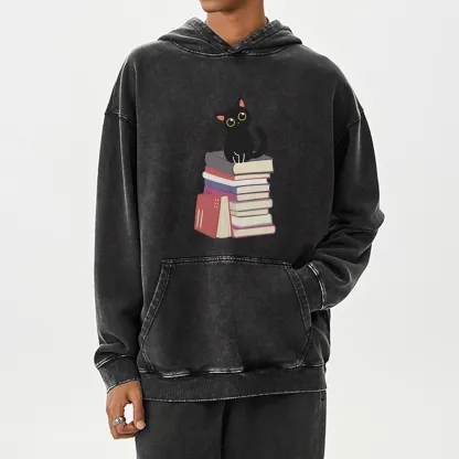 Pagewings It's A Good Day To Read Books Unisex Washed Hoodie