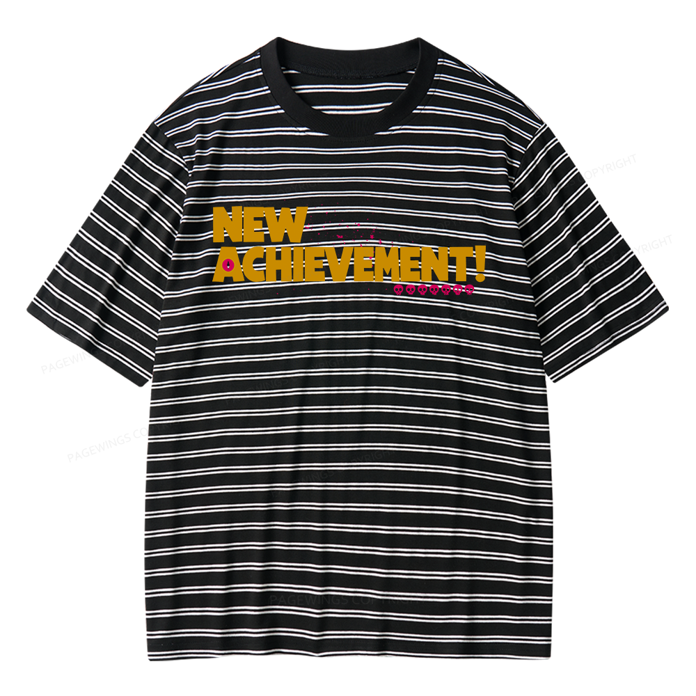 Pagewings New Achievement Unisex Striped T-Shirt
