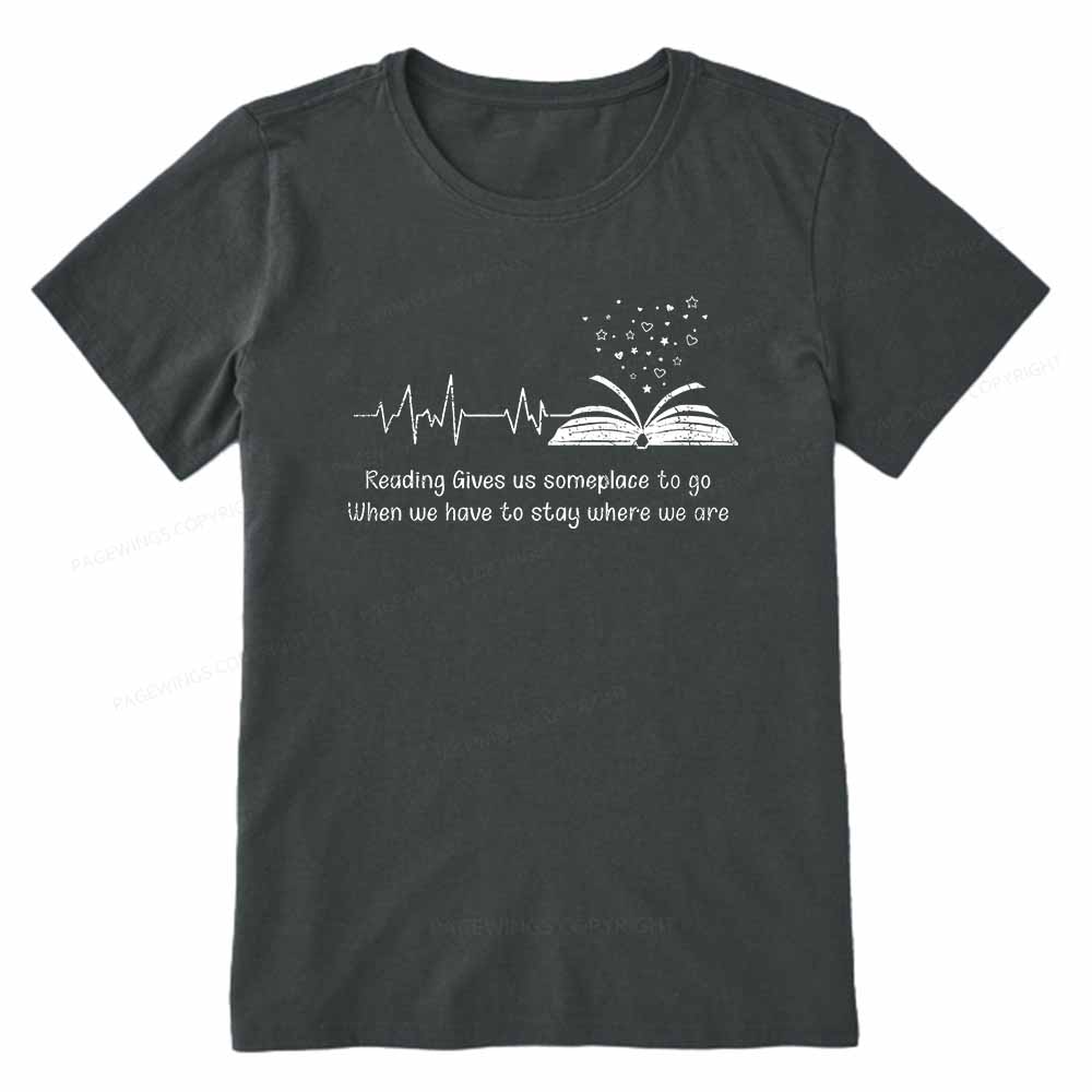 Pagewings Book Lovers Reading Reading Book Unisex Classic T-shirt